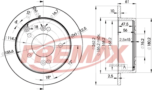 Disque de frein FREMAX BD-2905