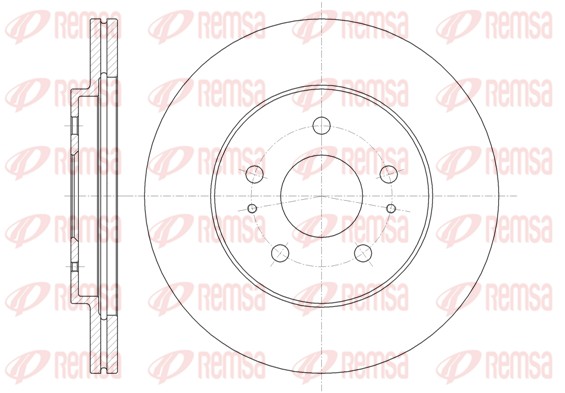 Disque de frein REMSA 61356.10