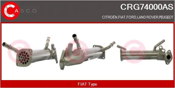 Radiateur, réaspiration des gaz d'échappement CASCO CRG74000AS