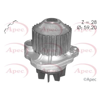 Pompe à eau, refroidissement du moteur APEC AWP1139