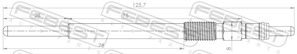 Bougie de préchauffage FEBEST 25642-009