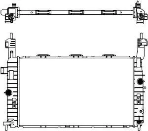 Radiateur, refroidissement du moteur SAKURA Automotive 3351-1014