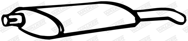 Silencieux arrière WALKER 70322