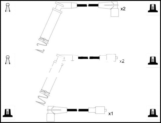 Kit de câbles d'allumage LEMARK HOES1236