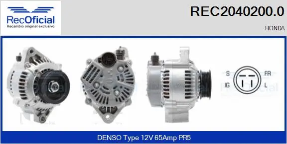 Alternateur RECOFICIAL REC2040200.0