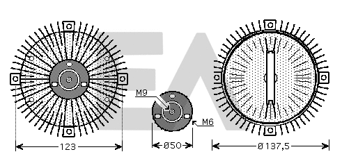 Roue du souffleur, refroidissement du moteur EACLIMA 35C77D01