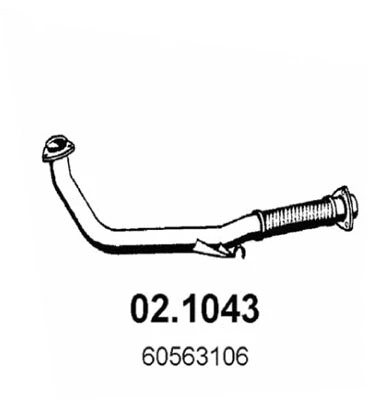 Tuyau d'échappement ASSO 02.1043