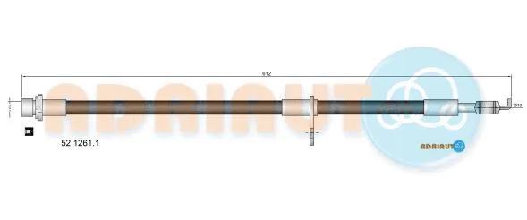 Flexible de frein ADRIAUTO 52.1261.1