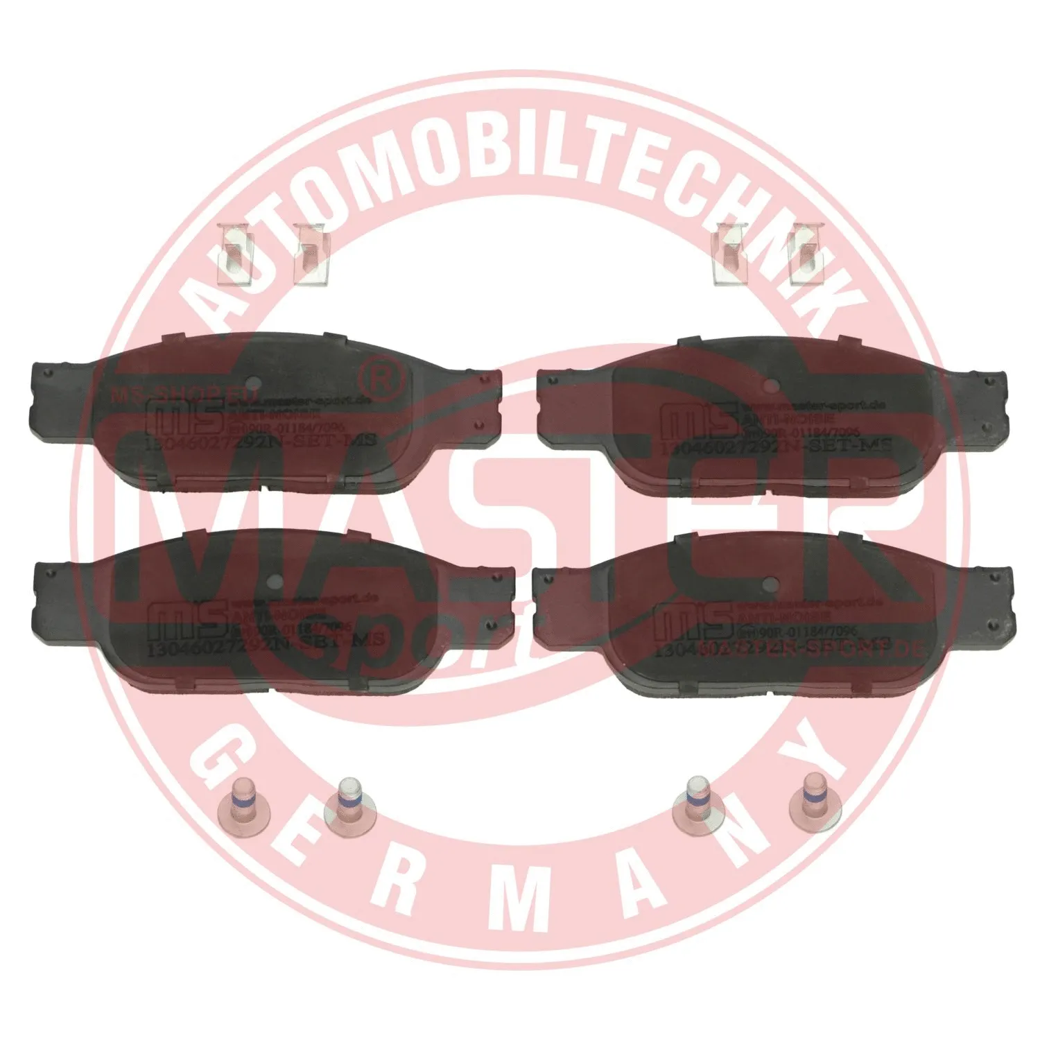 Kit de plaquettes de frein, frein à disque MASTER-SPORT GERMANY 13046027292N-SET-MS