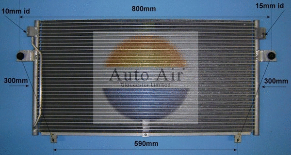 Condenseur, climatisation AUTO AIR GLOUCESTER 16-6207