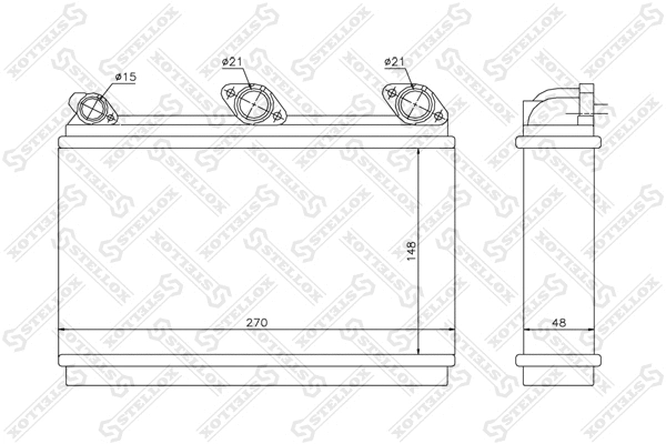 Système de chauffage STELLOX 10-35080-SX