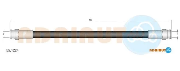Flexible de frein ADRIAUTO 55.1224