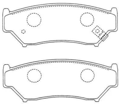 Kit de plaquettes de frein, frein à disque AISIN ASN-175