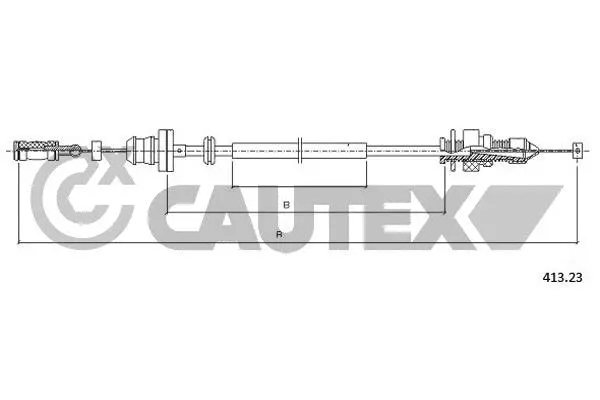 Câble d'accélération CAUTEX 761197