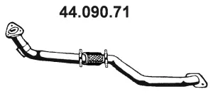Tuyau d'échappement EBERSPÄCHER 44.090.71