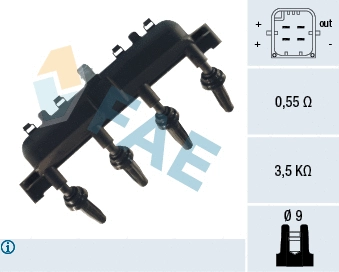 Bobine d'allumage FAE 80208