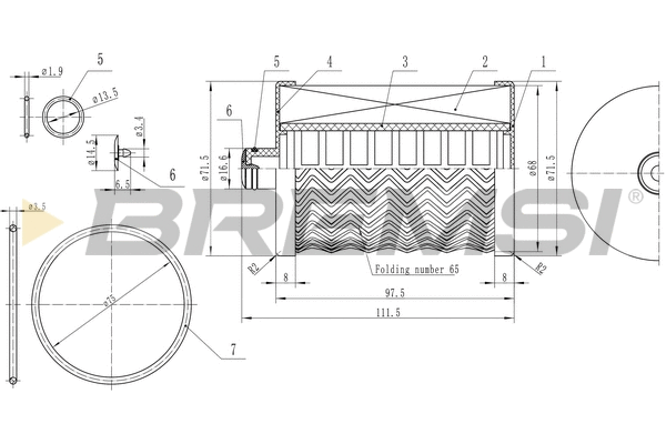 Filtre à carburant BREMSI FE0771