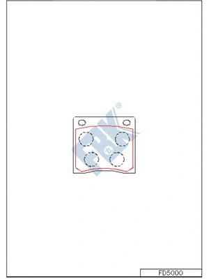Kit de plaquettes de frein, frein à disque FBK FD5000