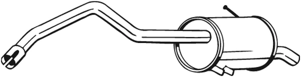 Silencieux arrière KLOKKERHOLM 278-699