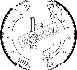 Jeu de mâchoires de frein fri.tech. 1067.188