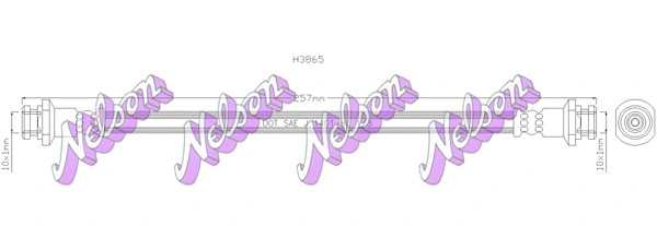 Flexible de frein KAWE H3865