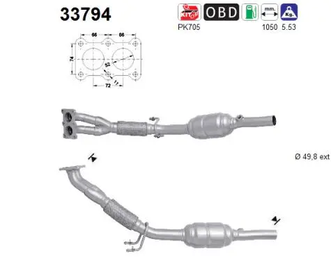 Catalyseur AS 33794