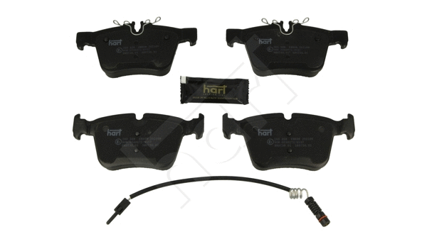Kit de plaquettes de frein, frein à disque HART 260 558