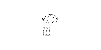 Kit de montage, catalyseur avant HJS 82 23 4489