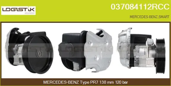 Pompe hydraulique, direction LGK 037084112RCC