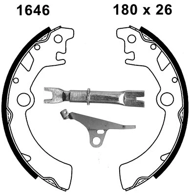 Jeu de mâchoires de frein BSF 06478X