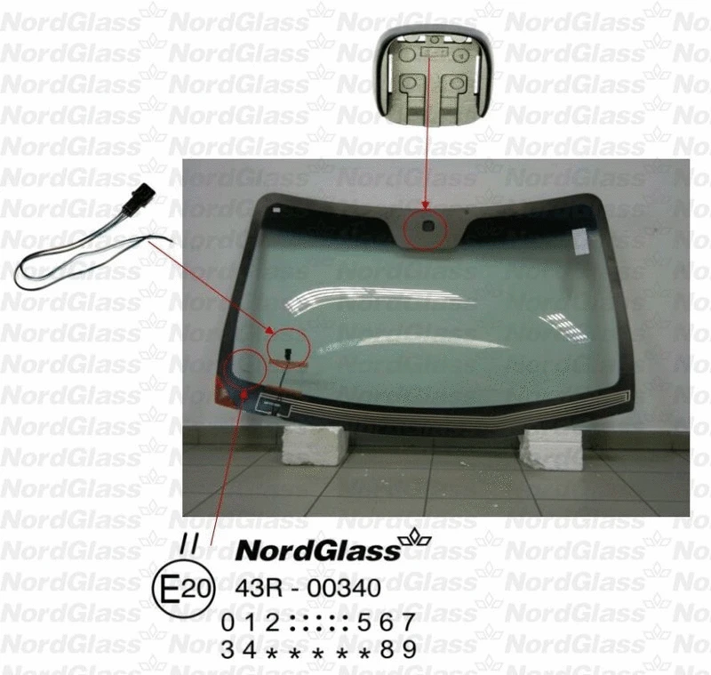 Pare-brise NORDGLASS 4044102