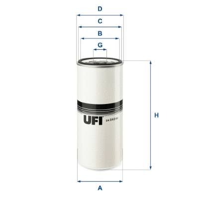 Filtre à carburant UFI 24.342.00