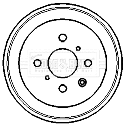 Tambour de frein BORG & BECK BBR7120