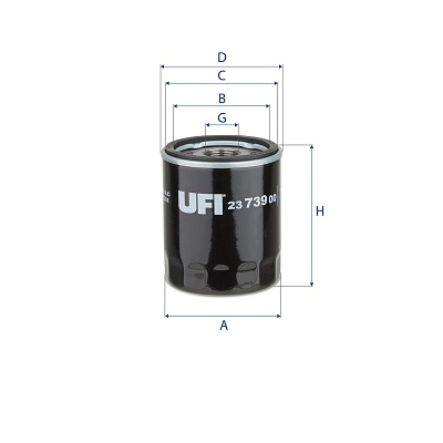 Filtre à huile UFI 23.739.00