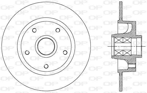 Disque de frein OPEN PARTS BDA2515.30