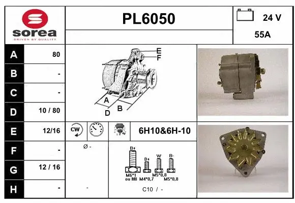 Alternateur SERA PL6050