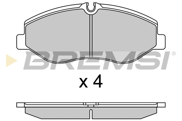 Kit de plaquettes de frein, frein à disque BREMSI BP3733