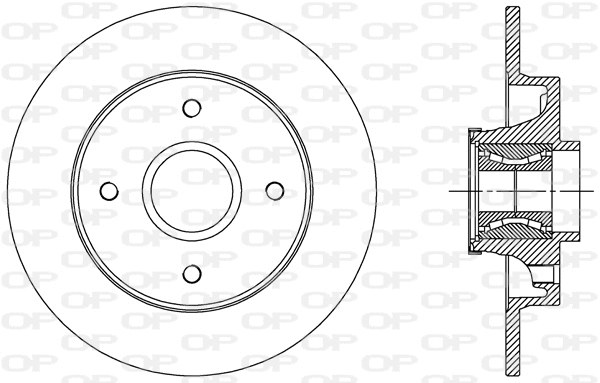 Disque de frein OPEN PARTS BDR2510.30