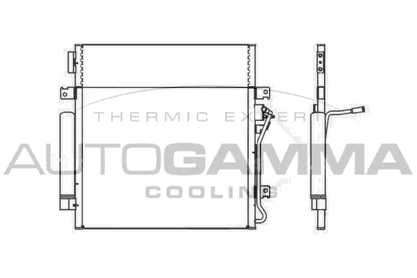 Condenseur, climatisation AUTOGAMMA 107346