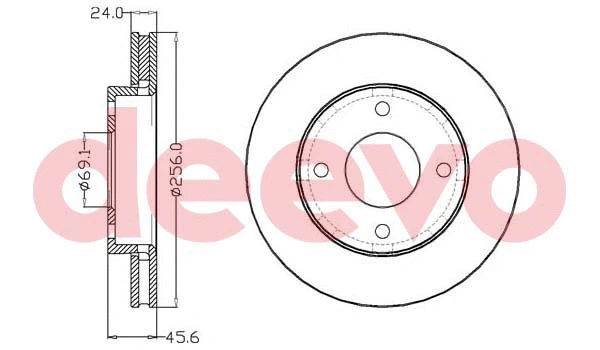Disque de frein DEEVO BD18600