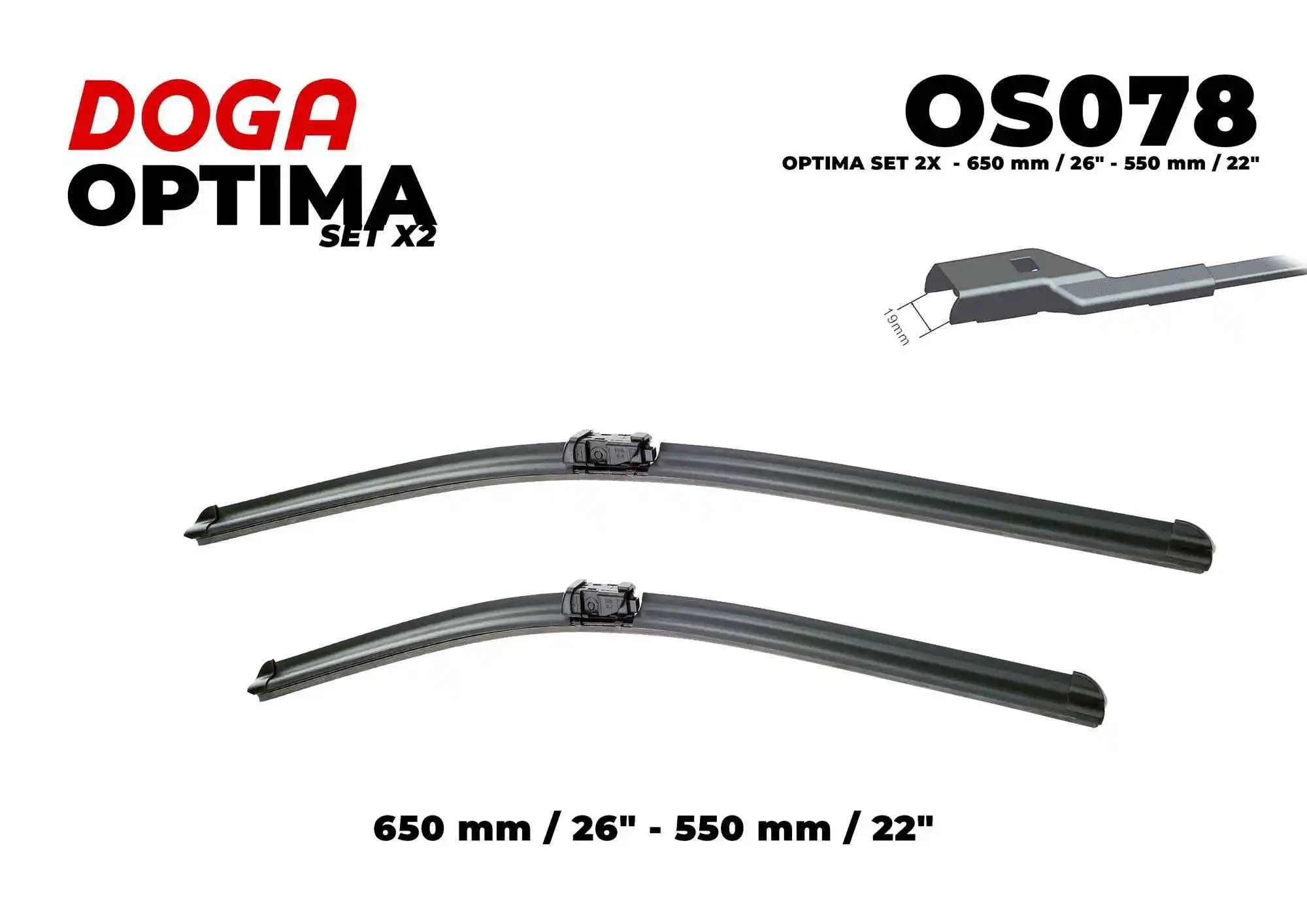 Balai d'essuie-glace DOGA OS078