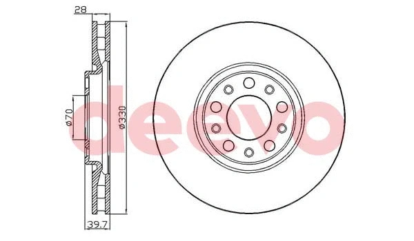 Disque de frein DEEVO BD23880