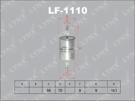 Filtre à carburant LYNXAUTO LF-1110