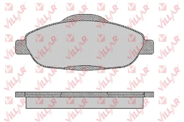 Kit de plaquettes de frein, frein à disque VILLAR 626.1471