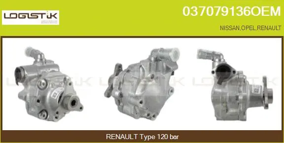 Pompe hydraulique, direction LGK 037079136OEM