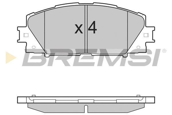 Kit de plaquettes de frein, frein à disque BREMSI BP3498