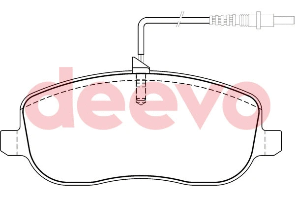 Kit de plaquettes de frein, frein à disque DEEVO BP50940
