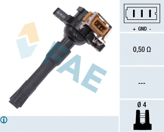 Bobine d'allumage FAE 80216