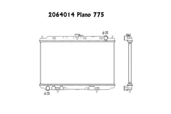 Radiateur, refroidissement du moteur ORDONEZ 2064014