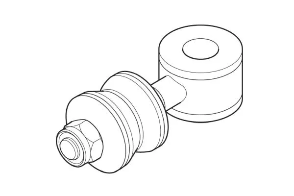 Entretoise/tige, stabilisateur NAKATA N 97002